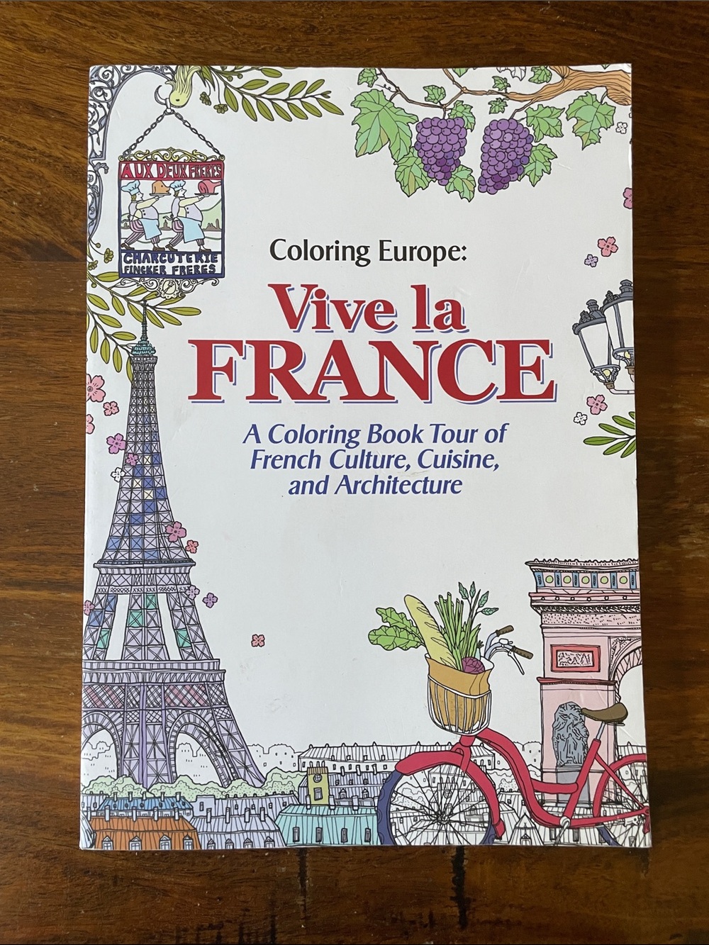 Coloring Europe: Vive la France Coloring Book Illustrations by Lee Il-Sun CUTE!